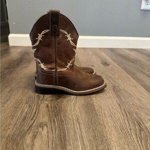 Kids Western Leather Boots